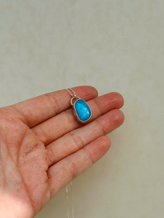 The Aqua Blue Gem Turquoise Necklace