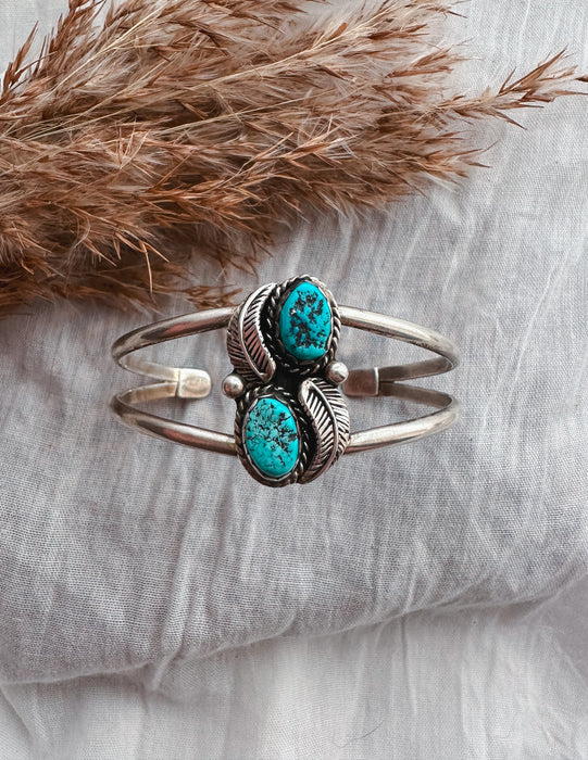 Vintage: The Louisa Twin Turquoise Cuff