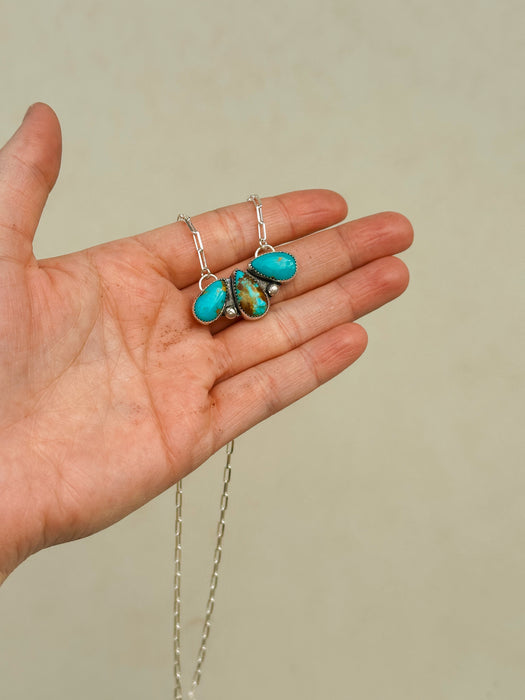 The Royston Three Stone Necklace Style 2