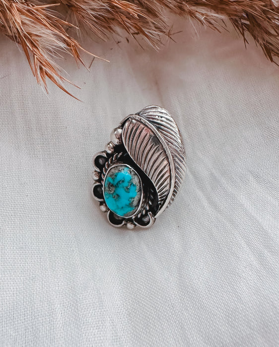 Vintage: Size 6 The Leaf Statement Ring