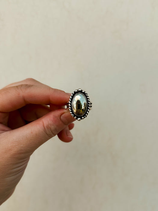 Size 8 The Lucy Pyrite Ring