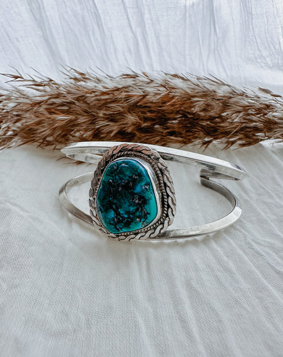 Vintage: The Nugget Turquoise Statement Cuff