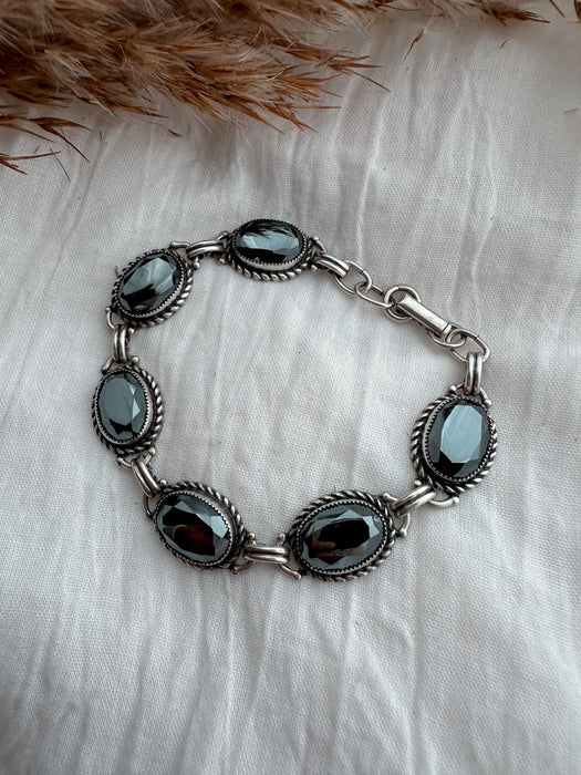 Vintage: The Smoky Mountains Hematite Bracelet