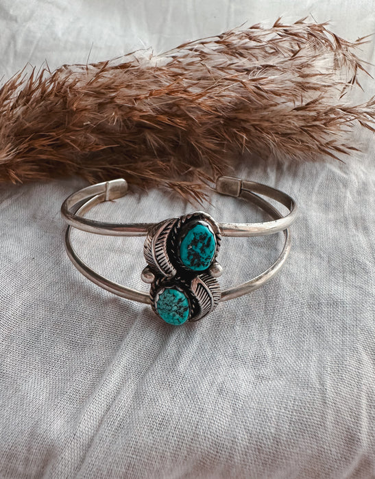 Vintage: The Louisa Twin Turquoise Cuff