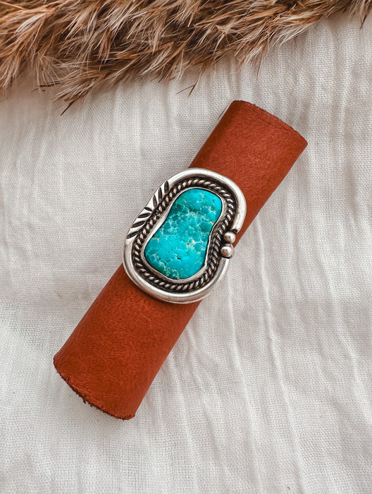 Vintage: Size 7 The Holland Turquoise Statement Ring