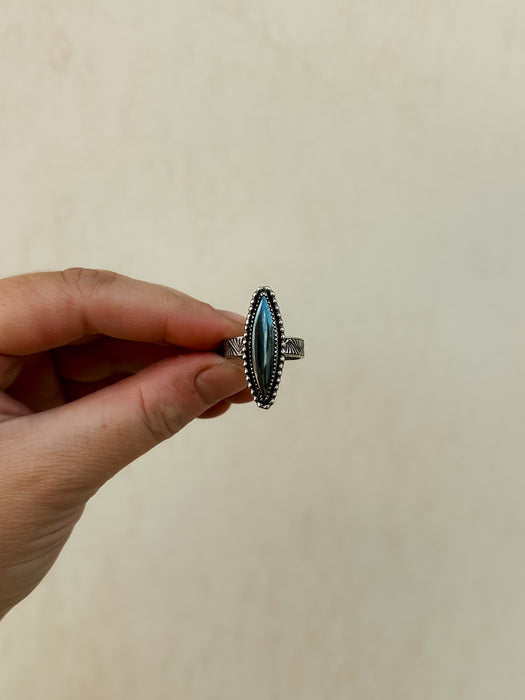 Size 8.5 The Midnight Hematite Ring