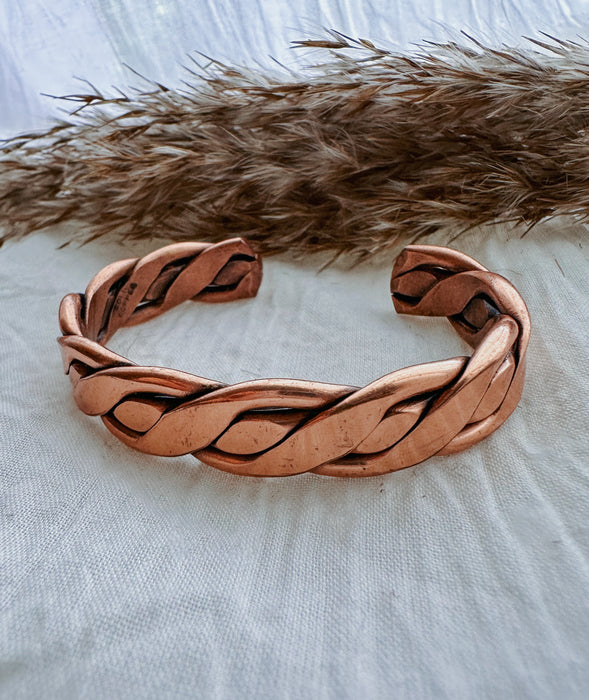 Vintage: The Twisted Copper Statement Cuff